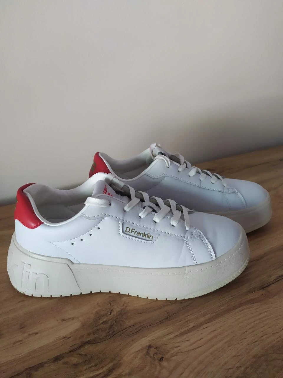 D.Franklin Baskets blanches à plateforme EU 37 Chaussures épaisses décontractées – photo 13